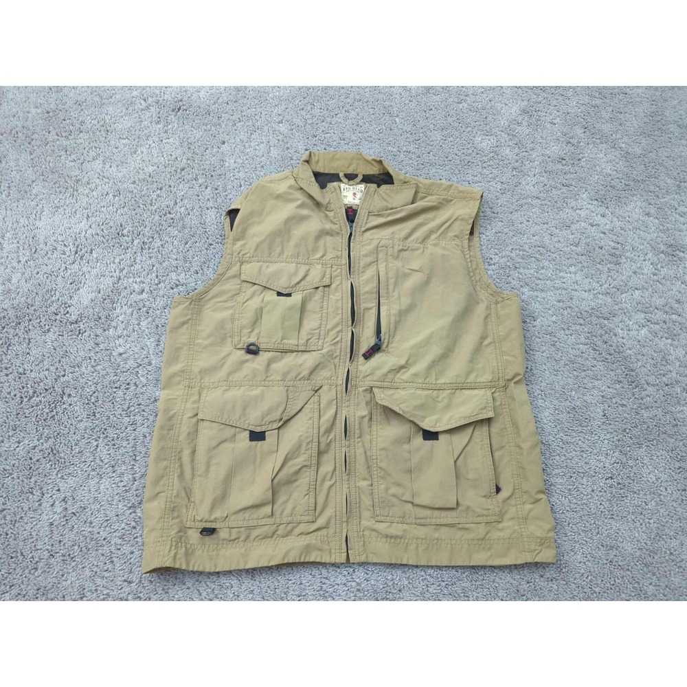 RedHead Vest Mens L‎ Full Zip Ripstop Utility Hiking Hunting Outdoor Tactical
